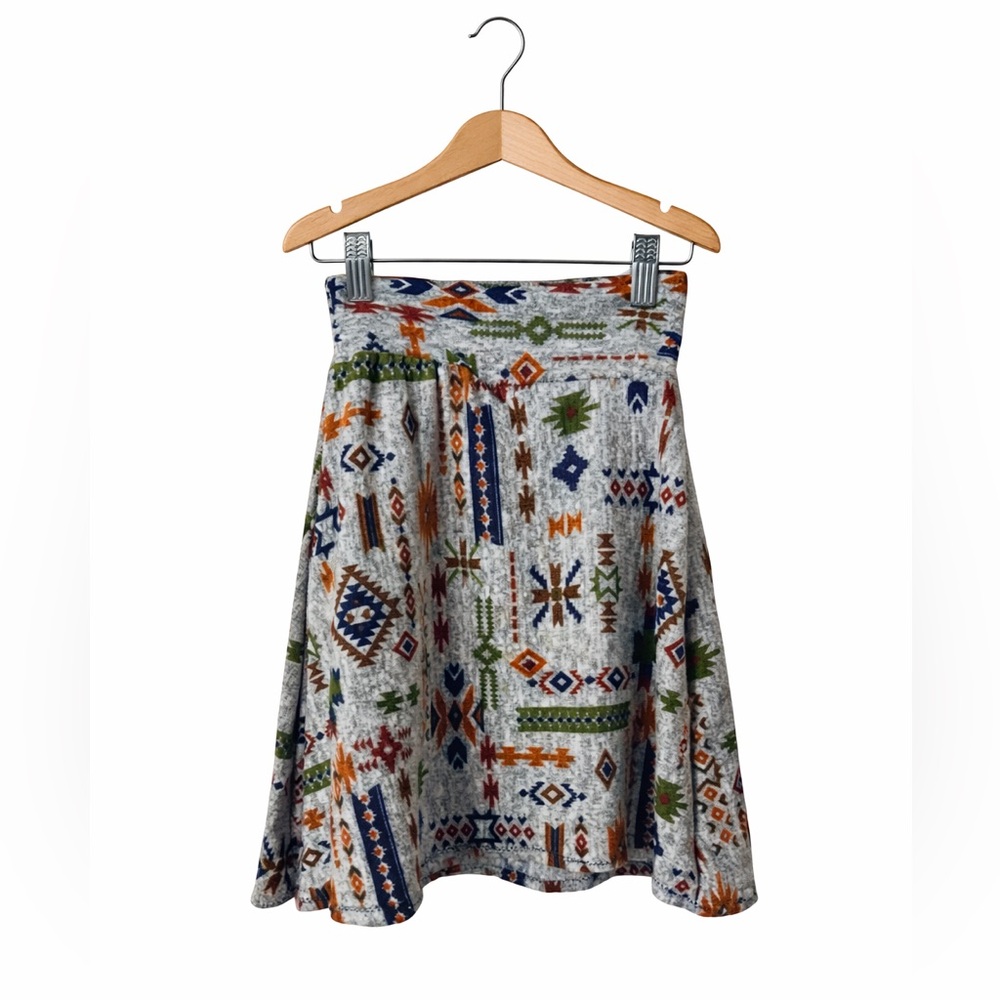 Handmade Girls Aztec Tribal Skater Skirt Size 2/3 Boho Western Southwestern